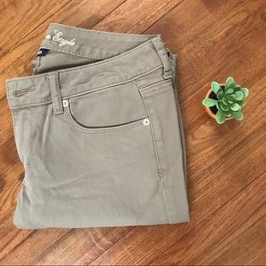 Tan Skinny Stretch Jeans